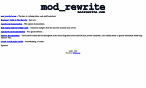 Modrewrite.com thumbnail