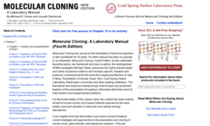 Molecularcloning.com thumbnail