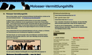 Molosser-vermittlungshilfe.de thumbnail