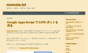 Momota.github.io thumbnail