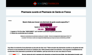 Monespacepharmacien.fr thumbnail