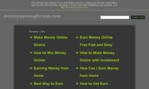 Moneyearningforum.com thumbnail