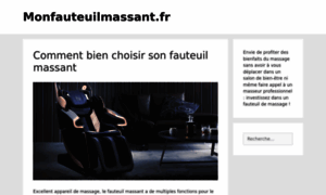 Monfauteuilmassant.fr thumbnail