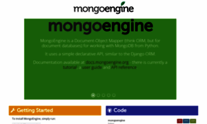 Mongoengine.org thumbnail