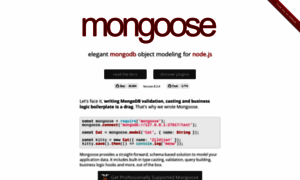 Mongoosejs.com thumbnail