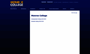 Monroecollege.smartcatalogiq.com thumbnail