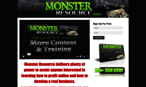 Monsterresource.com thumbnail