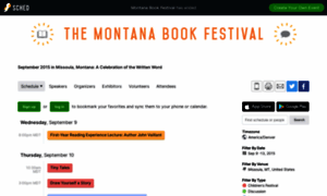 Montanabookfestival2015.sched.org thumbnail