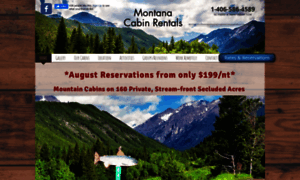 Montanacabinrentals.com thumbnail