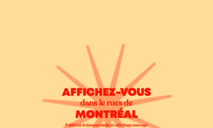 Montrealaffichage.com thumbnail
