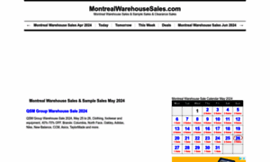 Montrealwarehousesales.com thumbnail