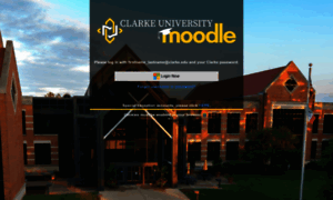 Moodle.clarke.edu thumbnail