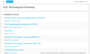 Moodle.kletech.ac.in thumbnail