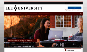Moodle Lee University () - Moodle: Lee's Learning  Platform