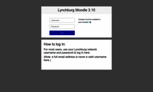 Moodle.lynchburg.edu thumbnail