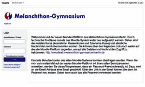 Moodle.melanchthon-gymnasium-berlin.de thumbnail