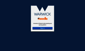 Moodle.warwick.ac.uk thumbnail