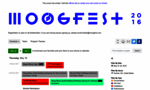 Moogfest.sched.org thumbnail