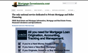 Mortgage-investments.com thumbnail