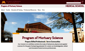 Mortuaryscience.umn.edu thumbnail