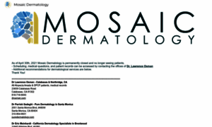 Mosaicdermatology.com thumbnail