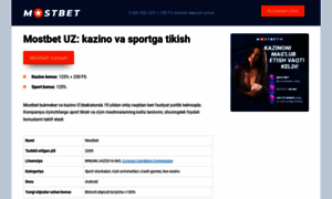 Mostbet-uzb.xyz thumbnail