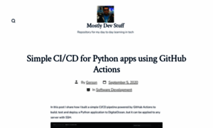 Mostlydevstuff.com thumbnail
