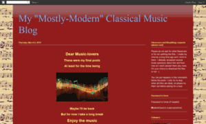Mostlymodernclassicalmusic.blogspot.se thumbnail