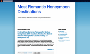 Mostromantichoneymoondestinations.blogspot.com thumbnail