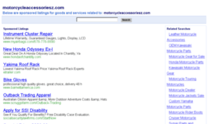Motorcycleaccessoriesz.com thumbnail