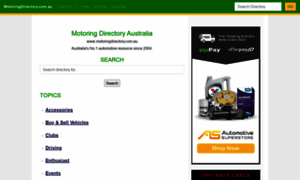 Motoringdirectory.com.au thumbnail