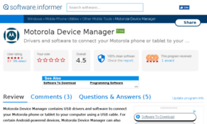 Motorola-device-manager.software.informer.com thumbnail