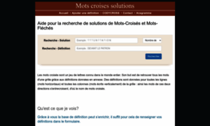 Mots-croises-solutions.com thumbnail