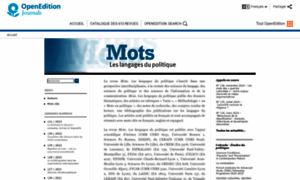 Mots.revues.org thumbnail