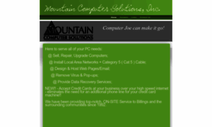 Mountaincomputersolutions.com thumbnail