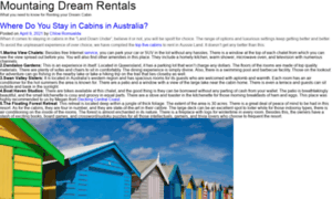 Mountaindreamrentals.com thumbnail