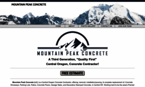 Mountainpeakconcrete.com thumbnail