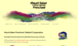 Mountbakerpreschool.org thumbnail