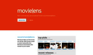 Movielens.umn.edu thumbnail