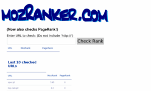 Mozranker.com thumbnail