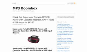 Mp3boomboxreview.com thumbnail