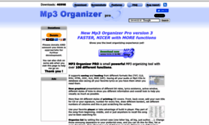 Mp3organizer.evolution-team.net thumbnail