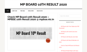 Mpboard10thresult2019.co.in thumbnail