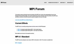 Mpi-forum.org thumbnail