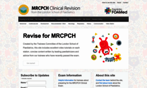 Mrcpch.paediatrics.co.uk thumbnail