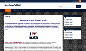 Mrssnowsmath.com thumbnail