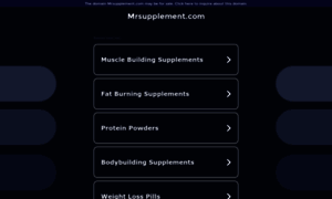 Mrsupplement.com thumbnail