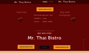 Mrthaibistro.com thumbnail