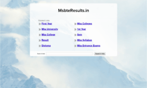 Msbteresults.in thumbnail