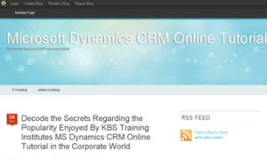 Msdynamicscrmonlinetutorial.blog.com thumbnail